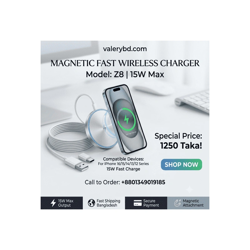 Find My Card F15PH Smart Tracker Card and ​Z8 Magnetic Fast Wireless Charger (15W Max) Package